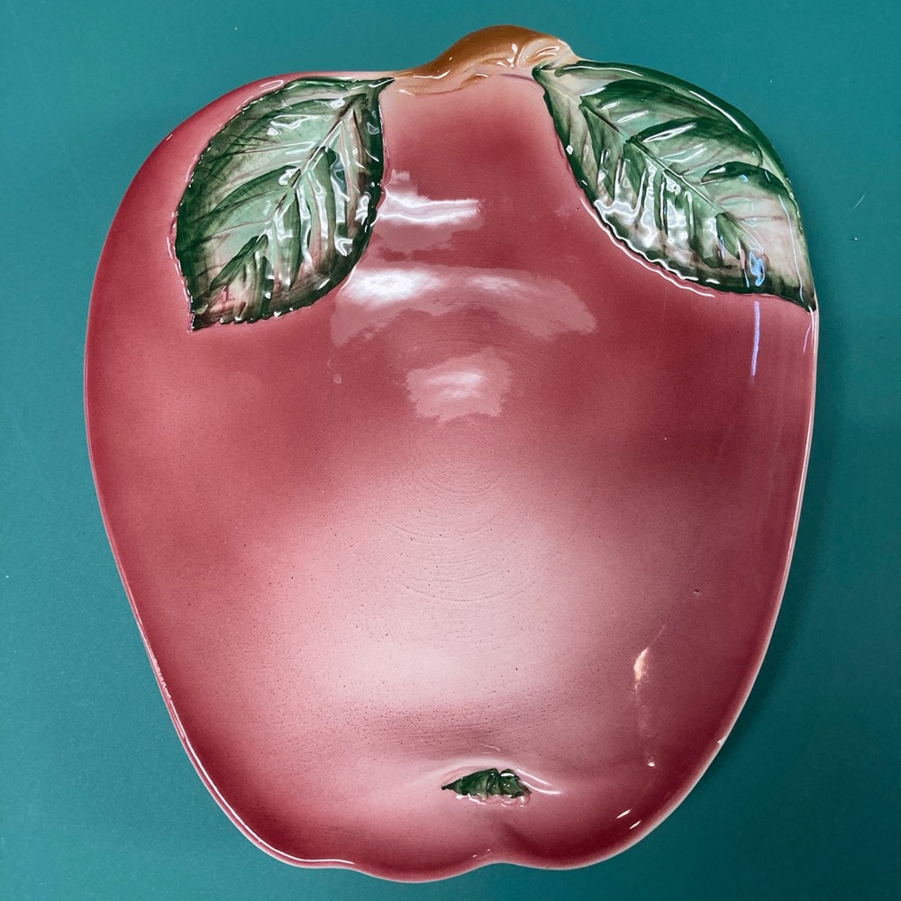 Ceramic Apple Platter Made in Italy for Bloomingdale’s